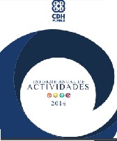 Portada de Informe Anual de Actividades 2014